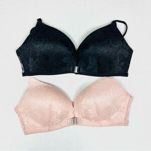 Rene Rofe Lace Underwire Bra Set/Bundle - Black and Beige